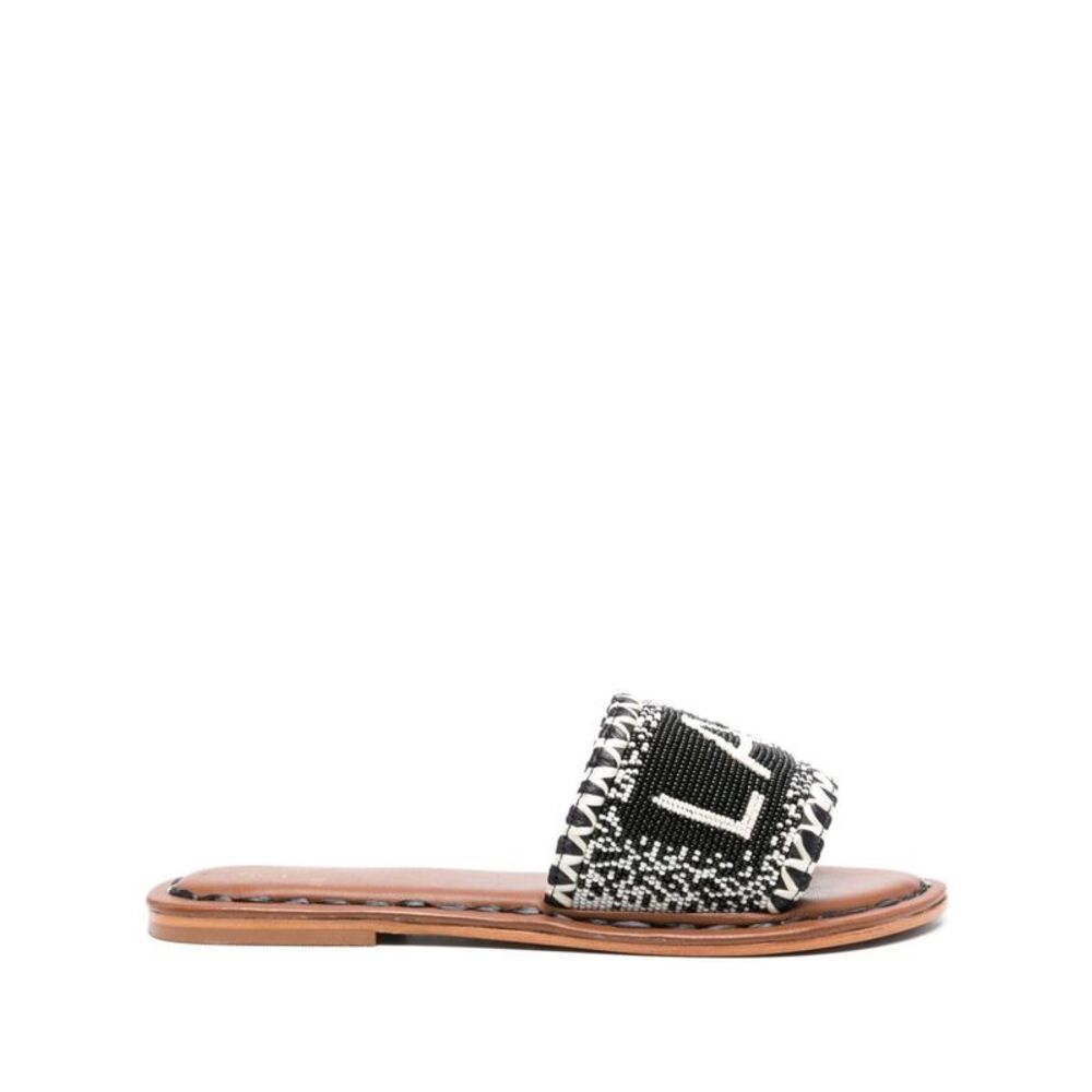 De Siena Women's Lake Como Beads Flat Sandals.
